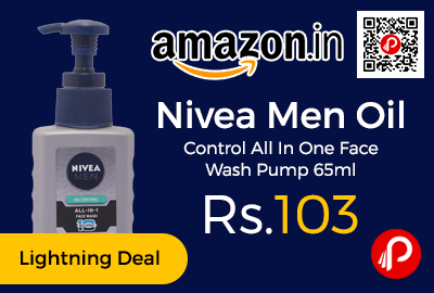 Nivea Men Oil Control All In One Face Wash Pump 65ml