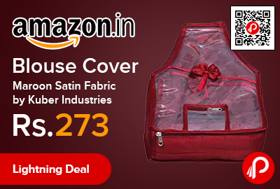 Blouse Cover Maroon Satin Fabric