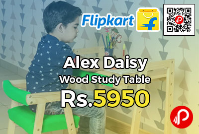 Alex Daisy Pineworks Solid Wood Study Table