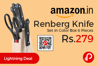 Renberg Knife Set In Color Box 6 Pieces
