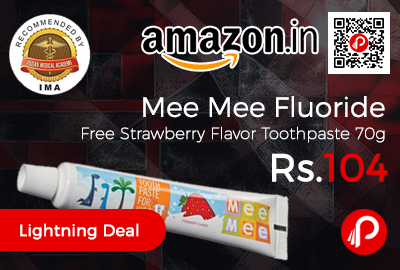 Mee Mee Fluoride Free Strawberry Flavor Toothpaste 70g
