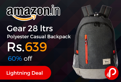 Gear 28 ltrs Polyester Casual Backpack
