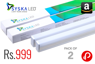Syska 22 Watts T5 LED Tube Light Pack of 2