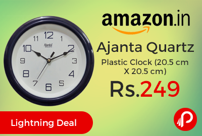 Ajanta Quartz Plastic Clock