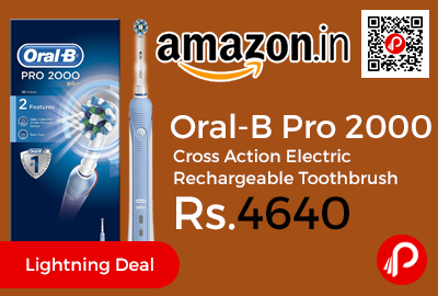 Oral-B Pro 2000 Cross Action Electric Rechargeable Toothbrush