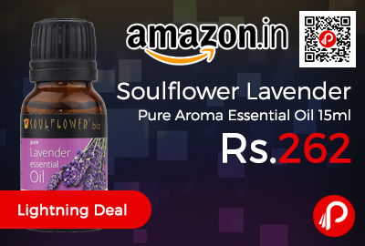 Soulflower Lavender Pure Aroma Essential Oil 15ml