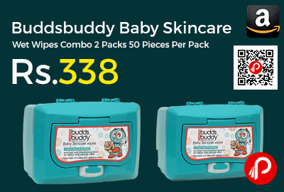 Buddsbuddy Baby Skincare Wet Wipes Combo 2 Packs 50 Pieces Per Pack