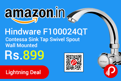 Hindware F100024QT Contessa Sink Tap Swivel Spout Wall Mounted