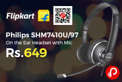 Philips SHM7410U/97 On the Ear Headset with Mic