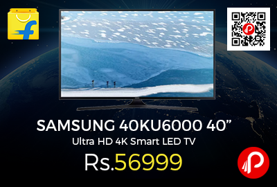 SAMSUNG 40KU6000 40” Ultra HD 4K Smart LED TV