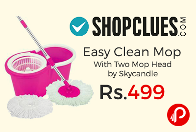Easy Clean Mop With Two Mop Head