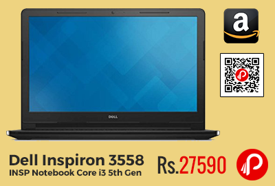 Dell Inspiron 3558 INSP Notebook Core i3 5th Gen