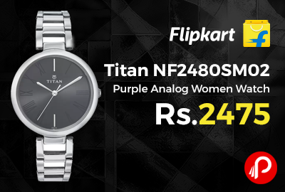 Titan NF2480SM02 Purple Analog Women Watch