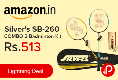 Silver's SB-260 COMBO 2 Badminton Kit at Rs.513 Only - Amazon