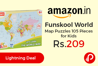 Funskool World Map Puzzles 105 Pieces for Kids