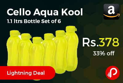 Cello Aqua Kool Polypropylene 1.1 ltrs Bottle Set of 6