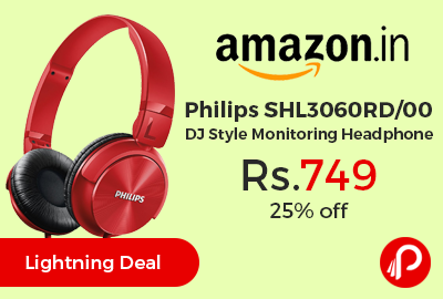 Philips SHL3060RD/00 DJ Style Monitoring Headphone