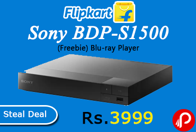 Sony BDP-S1500 (Freebie) Blu-ray Player