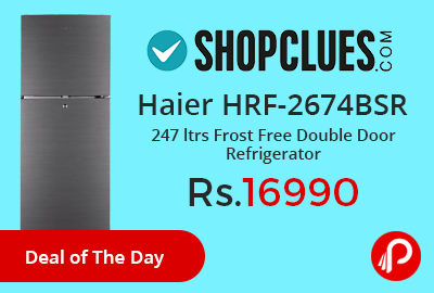 Haier HRF-2674BSR 247 ltrs Frost Free Double Door Refrigerator