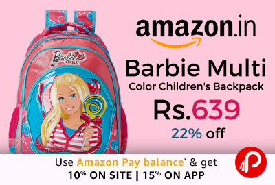 Barbie Multi Color Children's Backpack