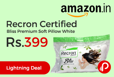Recron Certified Bliss Premium Soft Pillow White