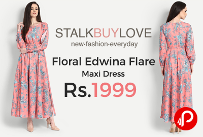 Floral Edwina Flare Maxi Dress