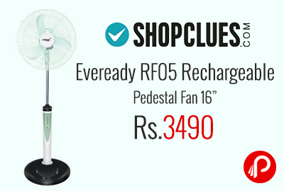 Eveready RF05 Rechargeable Pedestal Fan