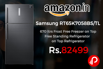 Samsung RT65K7058BS/TL 670 ltrs Frost Free Freezer on Top Refrigerator
