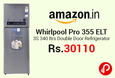 Whirlpool Pro 355 ELT 3S 340 ltrs Double Door Refrigerator