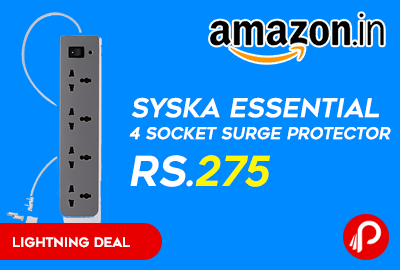 Syska Essential 4 Socket Surge Protector