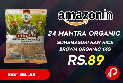24 Mantra Organic Sonamasuri Raw Rice Brown Organic 1kg