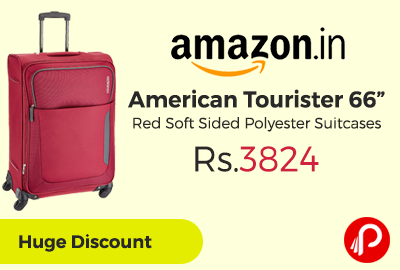 American Tourister 66” Red Soft Sided Polyester Suitcases