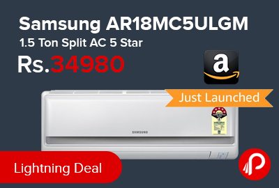 Samsung AR18MC5ULGM 1.5 Ton Split AC 5 Star