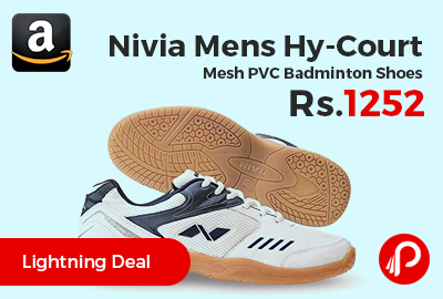 Nivia Mens Hy-Court Mesh PVC Badminton Shoes