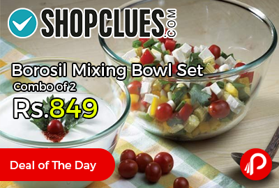 Borosil Mixing Bowl Set Combo of 2