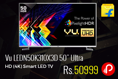 Vu LEDN50K310X3D 50” Ultra HD (4K) Smart LED TV