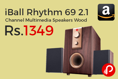 iBall Rhythm 69 2.1 Channel Multimedia Speakers Wood