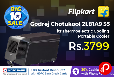 Godrej Chotukool 2L81A9 35 ltr Thermoelectric Cooling Portable Cooler