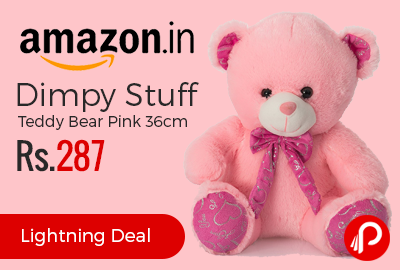 Dimpy Stuff Teddy Bear Pink 36cm