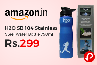 H2O SB 104 Stainless Steel Water Bottle 750ml