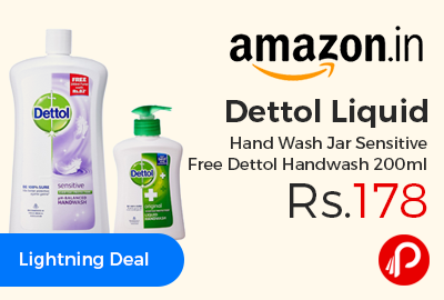 Dettol Liquid Hand Wash Jar Sensitive Free Dettol Handwash 200ml