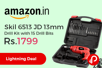 Skil 6513 JD 13mm Drill Kit with 15 Drill Bits