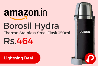 Borosil Hydra Thermo Stainless Steel Flask 350ml