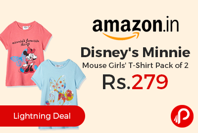 Disney's Minnie Mouse Girls' T-Shirt Pack of 2