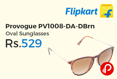 Provogue PV1008-DA-DBrn Oval Sunglasses