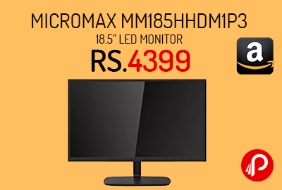 Micromax MM185HHDM1P3 18.5” LED Monitor