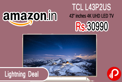 TCL L43P2US 43” inches 4K UHD LED TV