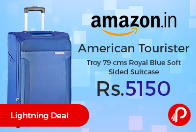American Tourister Troy 79 cms Royal Blue Soft Sided Suitcase