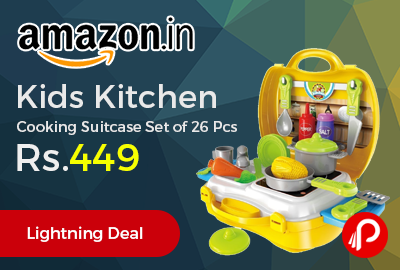 Kids Kitchen Cooking Suitcase Set of 26 Pcs