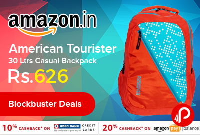 American Tourister 30 Ltrs Casual Backpack just at Rs.626 Only - Amazon